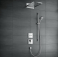 Термостат с запорным клапаном Hansgrohe ShowerSelect Highflow 15761000. Фото