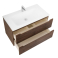 Тумба под раковину подвесная BELBAGNO ETNA-1000-2C-SO-RW-P Rovere Moro. Фото