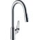 Кухонный смеситель однорычажный, 220, с вытяжным душем, 2jet Hansgrohe 71800000, хром. Фото