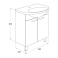 Тумба под раковину напольная IDDIS Harizma HAR70W2i95. Фото